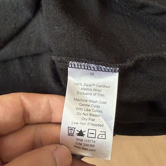 Ibex Merino Wool Dress Women's XS Black Made in USA Casual Glam Utility - Picture 7 of 9